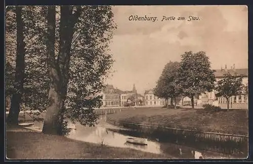 AK Oldenburg / Oldenburg, Partie am Stau