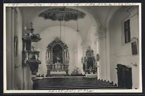 AK Thyrnau bei Passau, Katholische Pfarrkirche, Innenansicht