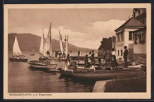 AK Tegernsee, Segelregatta auf dem Tegernsee