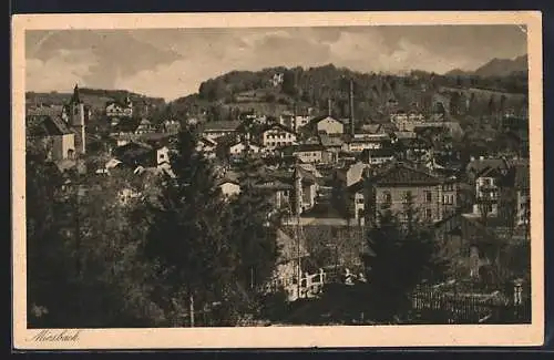 AK Miesbach, Teilansicht mit Kirche