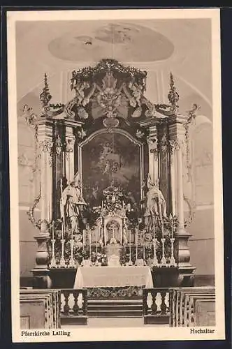 AK Lalling, Pfarrkirche, Hochaltar