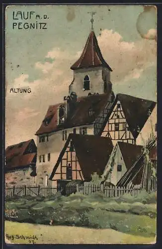 Künstler-AK Lauf a. d. Pegnitz, Altung