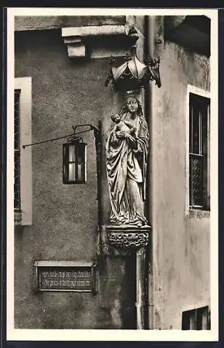 AK Ochsenfurt a. Main, Madonna am Rathaus