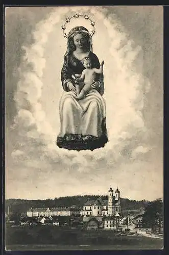 AK Ottobeuren, Klosterkirche und Gnadenbild Maria Eldern