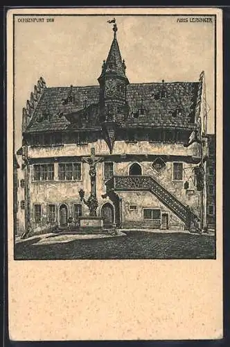 AK Ochsenfurt a. M., Blick auf das Rathaus