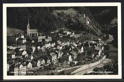 AK Landeck /Tirol, Teilansicht mit Kirche