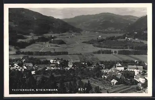 AK Teufenbach /Steiermark, Teilansicht mit Kirche