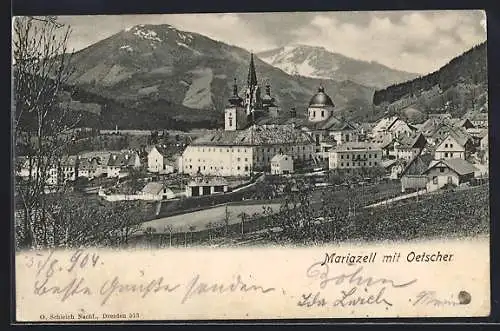 AK Mariazell, Teilansicht mit Oetscher