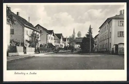 AK Rottenburg a. Laaber, Strassenpartie mit Auto