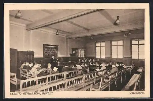 AK Berlin-Wedding, Lessing Gymnasium, Gesangsaal