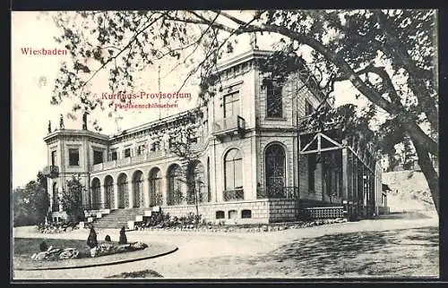 AK Wiesbaden, Kurhaus-Provisorium Paulinenschlösschen