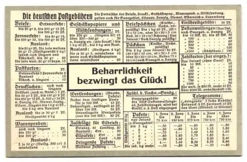 Kalender 1930, J. Irwahn, Hamburg, Blumenverzierung