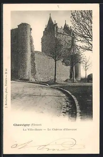 AK Chauvigny, La Ville-Haute, Le Château d`Harcourt