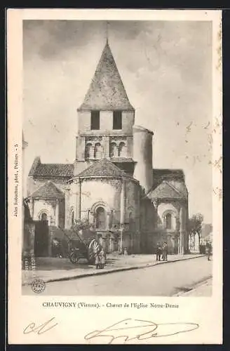 AK Chauvigny, Chevet de l`Église Notre-Dame