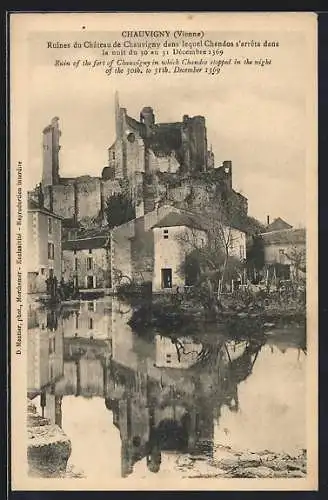 AK Chauvigny, Ruines du Château où Chandos s`arrêta en décembre 1359