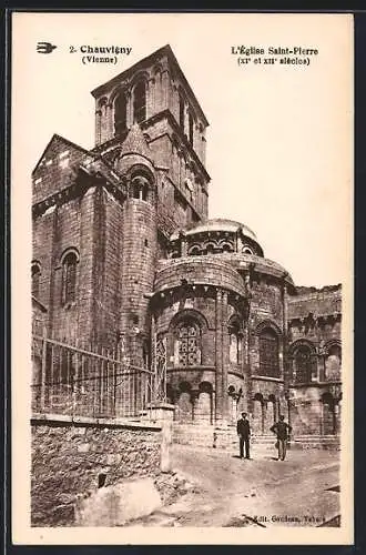 AK Chauvigny, L`église Saint-Pierre, XIe et XIIe siècles