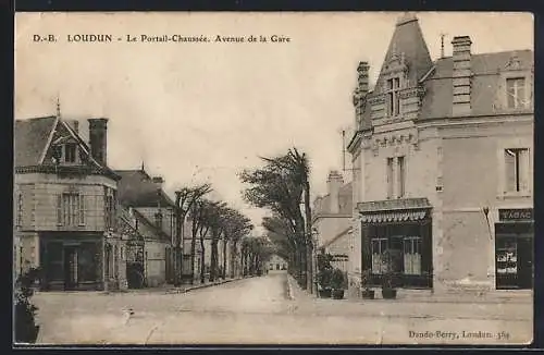 AK Loudun, Le Portail-Chaussée, Avenue de la Gare