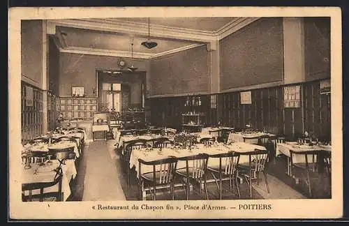 AK Poitiers, Restaurant du Chapon fin, Place d`Armes