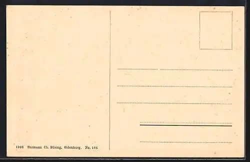 AK Oldenburg / O., Stau mit Post