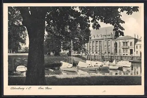 AK Oldenburg / O., Am Stau, Segelboote