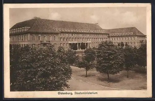 AK Oldenburg / O., Blick auf das Staatsministerium