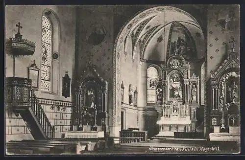 AK Hagenhill, Pfarrkirche, Innenansicht