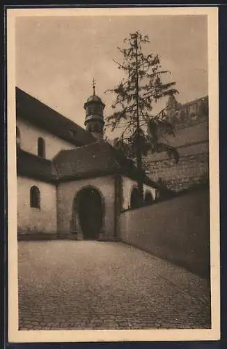 AK Würzburg, Eingang zur Burkarder-Kirche