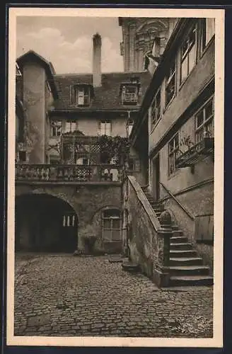 AK Würzburg, Hof z. roten Rösslein, Neubaustr. 36