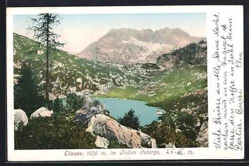 AK Grundlsee, Elmsee im Todten Gebirge, Panorama