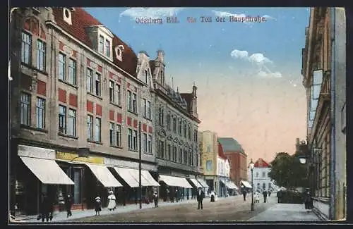 AK Oderberg-Bahnhof, Ein Teil der Hauptstrasse