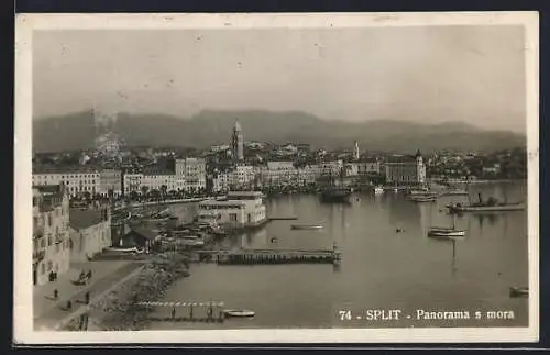 AK Split, Panorama s mora mit Booten