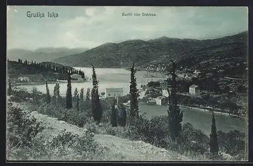 AK Gravosa /Gruz, Blick auf die Bucht