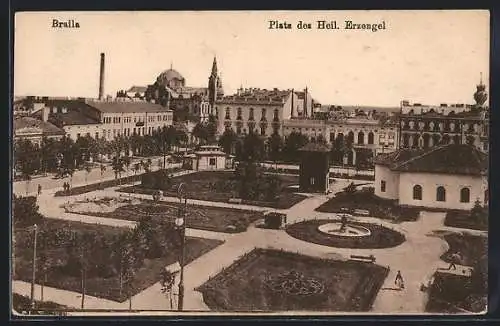 AK Braila, Platz des Heiligen Erzengel