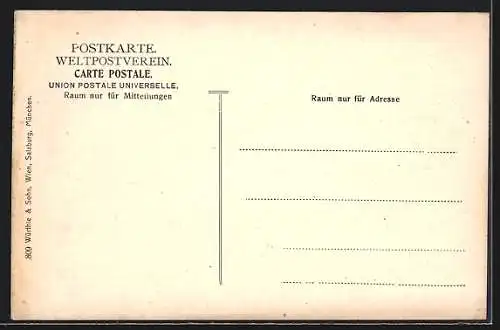 AK St. Ulrich in Gröden, Ort aus der Vogelschau