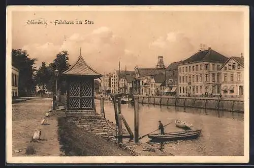 AK Oldenburg / O., Fährhaus am Stau