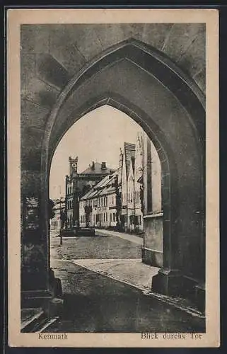 AK Kemnath / Ostmark, Blick durchs Tor