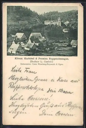 AK Rupprechtstegen, Klimat. Kurhotel und Pension, Bes. L. Goebel
