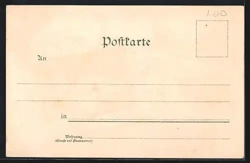 Lithographie Köln, Hohenzollernring, Rathaus und Altmarkt, Kaiser Wilhelm Ring