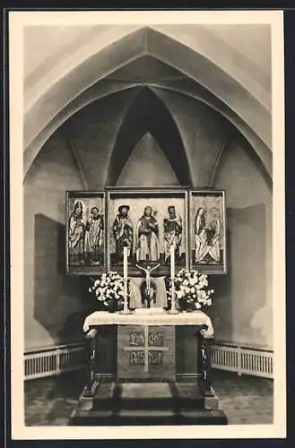 AK Leipzig-Leutzsch, Laurentiuskirche, Altar