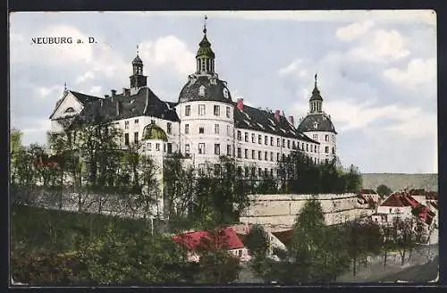 AK Neuburg a. D., Blick zum Schloss