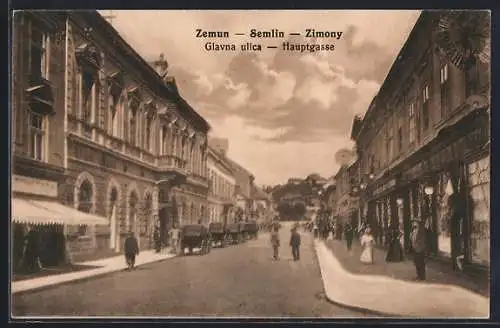 AK Zemun-Semlin-Zimony, Föutca, Hauptgasse