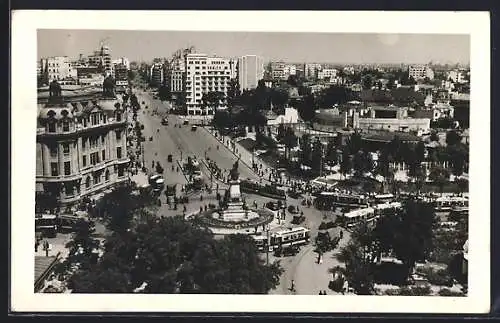 AK Bucuresti, Statuia si Bulevardul I. C. Bratianu