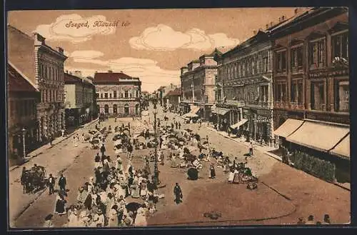 AK Szeged, Klausal ter, Marktplatz