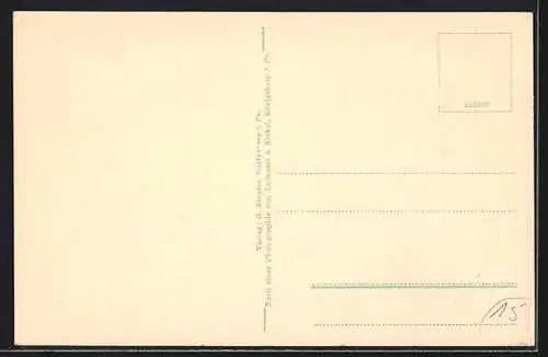 AK Gerdauen /Ostpreussen, Zerstörte Stadt nach Angriff