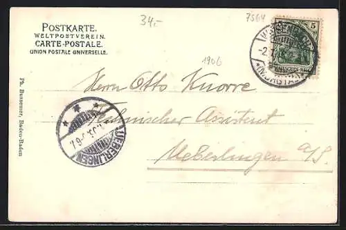 AK Forbach /Schwarzwald, Ortsansicht aus der Vogelschau