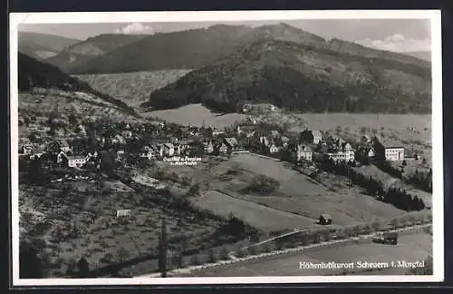 AK Scheuern i. Murgtal, Ortsansicht aus der Vogelschau