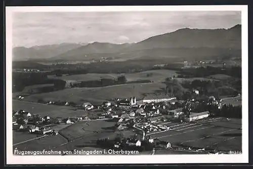 AK Steingaden i. Oberbayern, Gesamtansicht vom Flugzeug aus