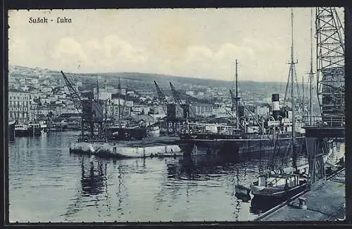 AK Luka /Susak, Partie im Hafen