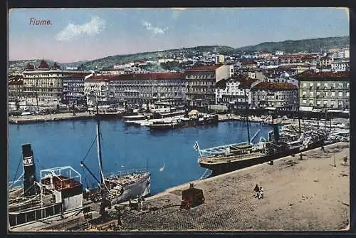 AK Fiume, Blick auf den Hafen