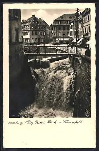 AK Saarburg /Bez. Trier, Leuk-Wasserfall